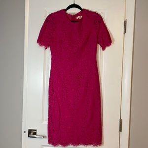 Fuchsia Lace Bodycon dress